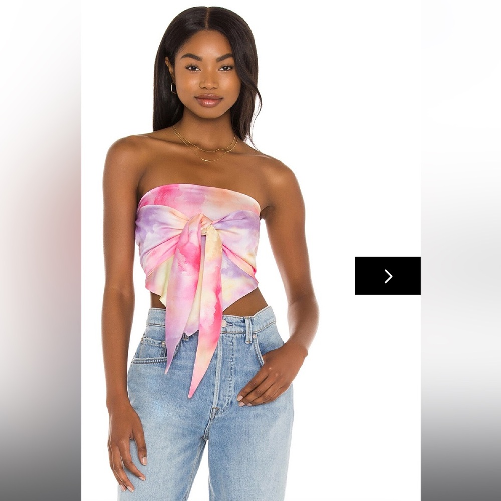 NWOT Super down Tabitha reversible Strapless Top
